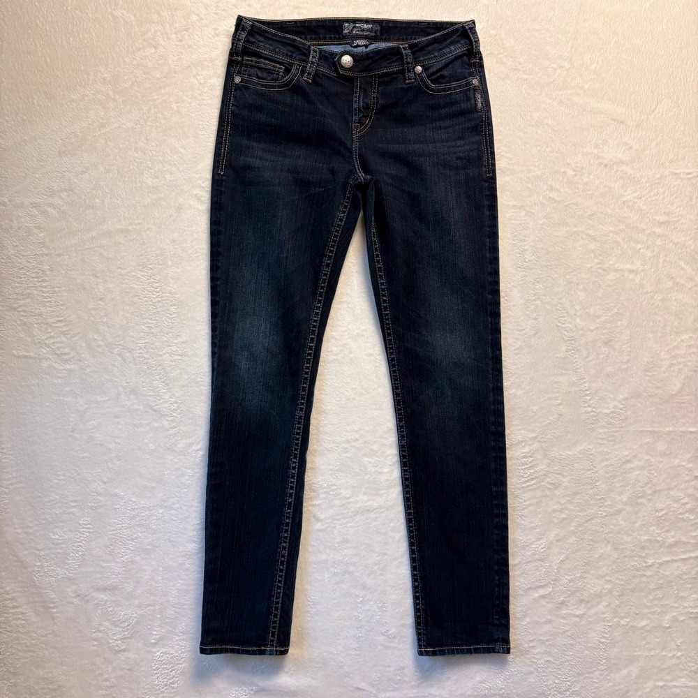 Silver Jeans Tuesday Mid Skinny Dark Wash Denim Jeans Women's‎ Size 27